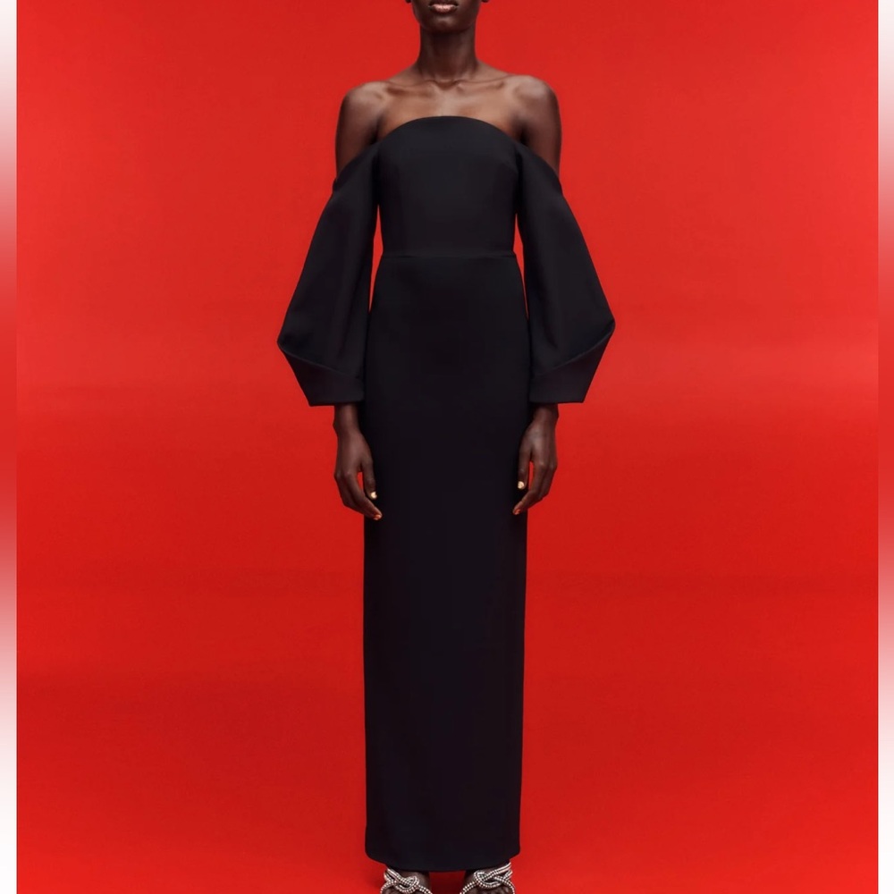 Black maxi dress